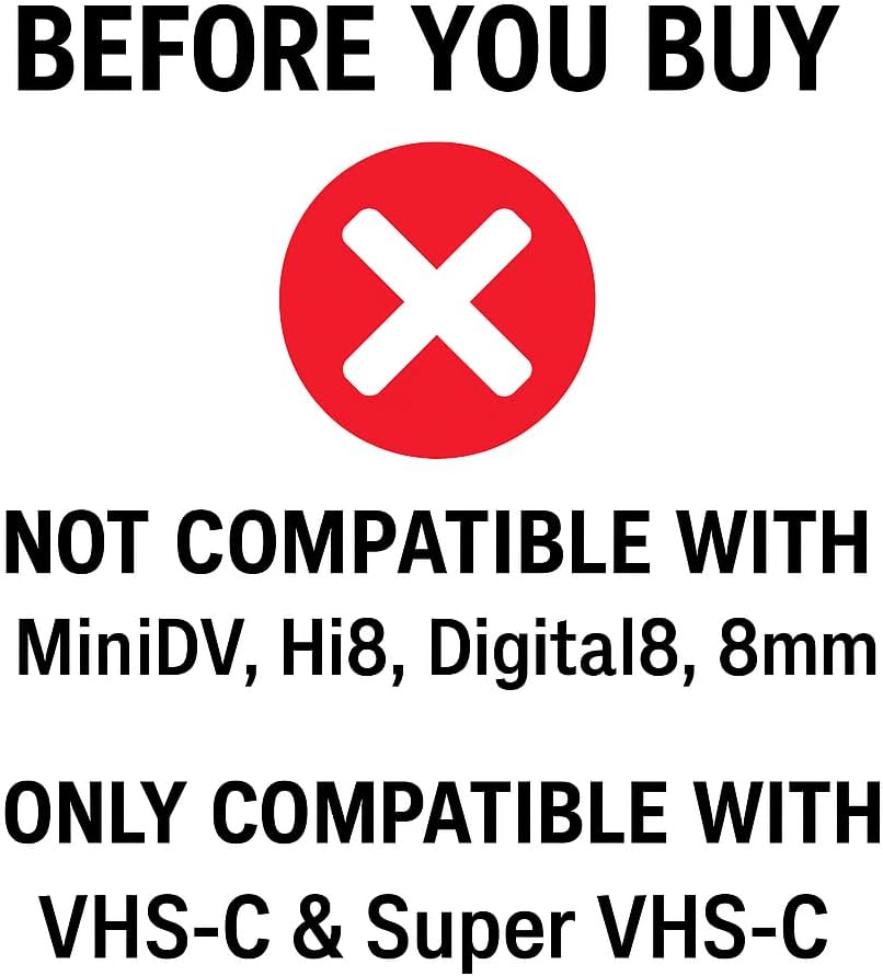 Adattatore per Cassette VHS-C Convertitore VHS - immagine 4