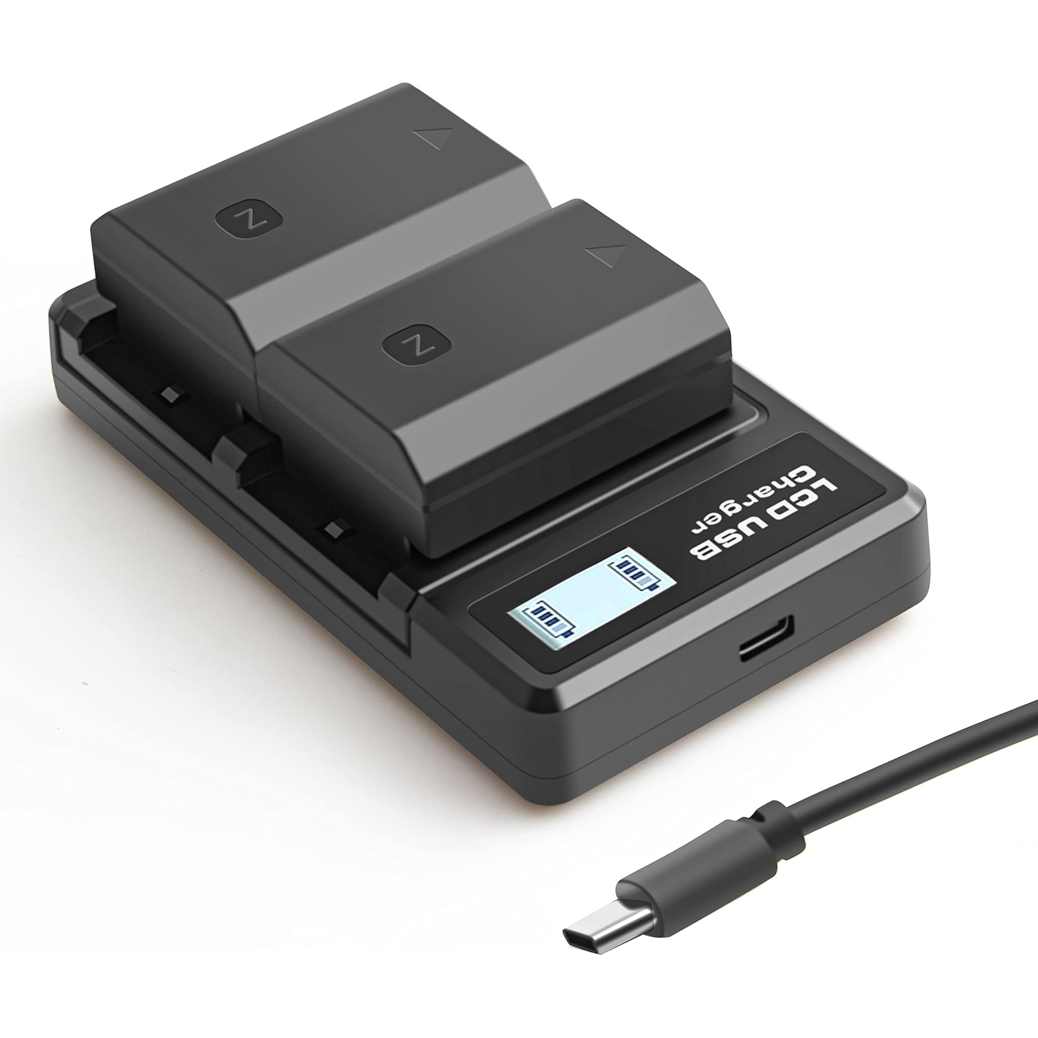 NP-FZ100 Batteria 2280mAh e Caricabatterie Kit