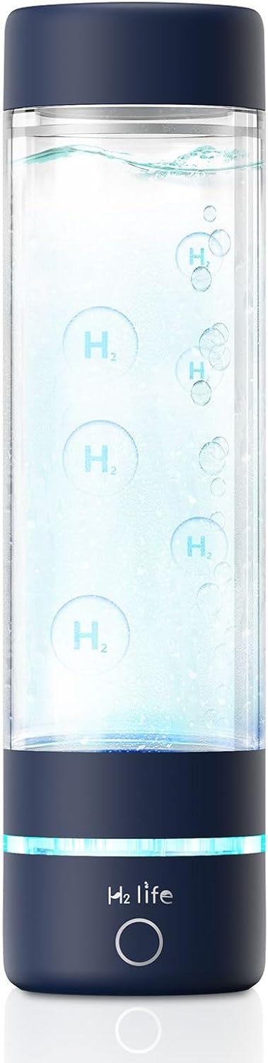 H2 Life Bottiglia Acqua Idrogeno 3000PPB, Blu - immagine 1