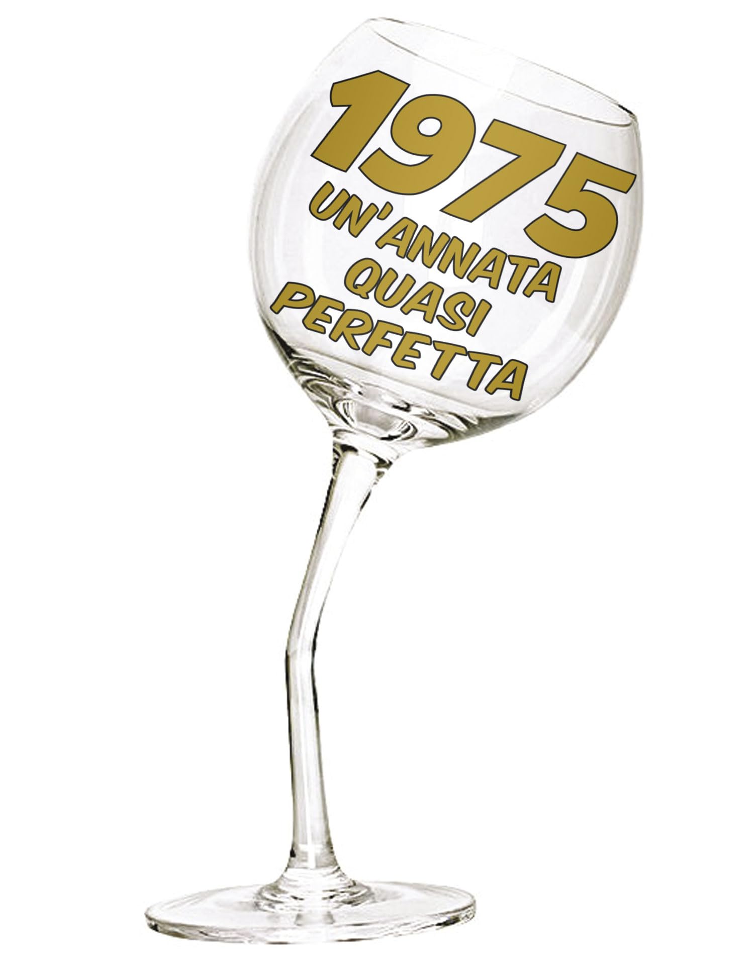 Bombo Bicchiere in Vetro Calice Storto 440ml