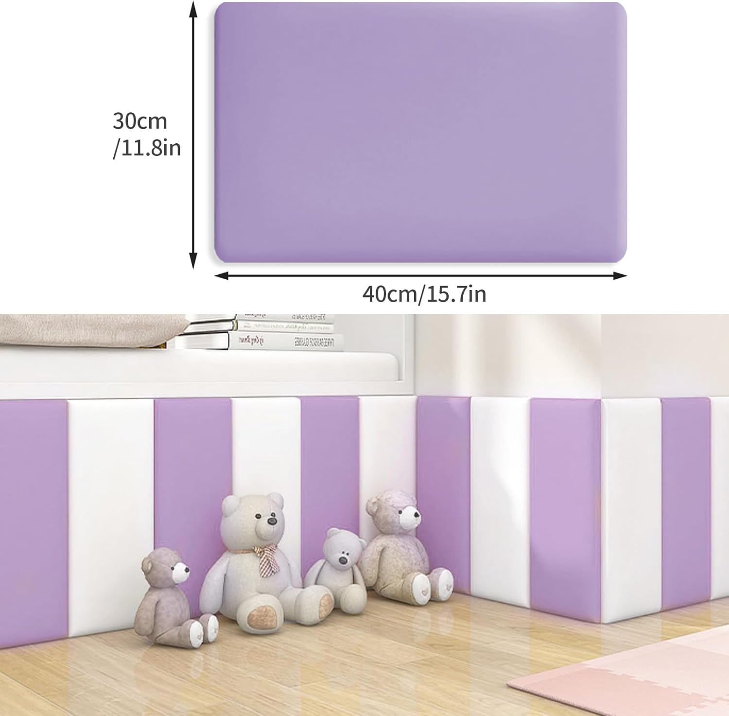 Xlsbz Pannelli da Parete 3D Imbottiti 30x40cm - immagine 2