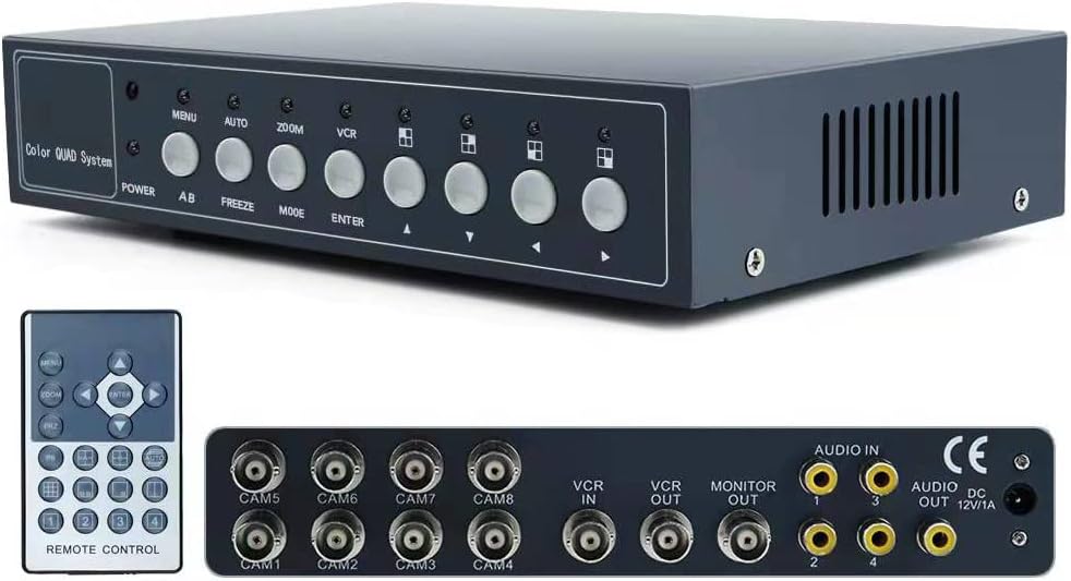 Processore Commutatore Multiplexer Video Colori 8Ch - immagine 1