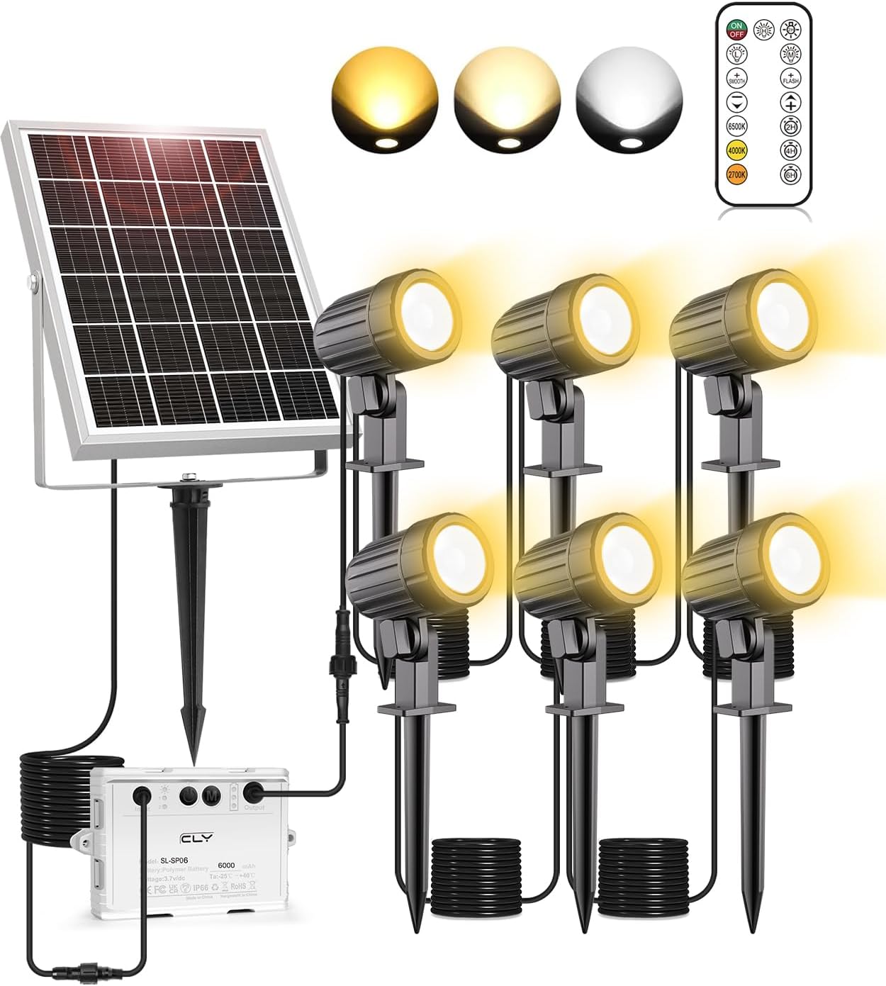 Faretti Solari Esterno 1200LM 6 in 1 IP66 - immagine 1