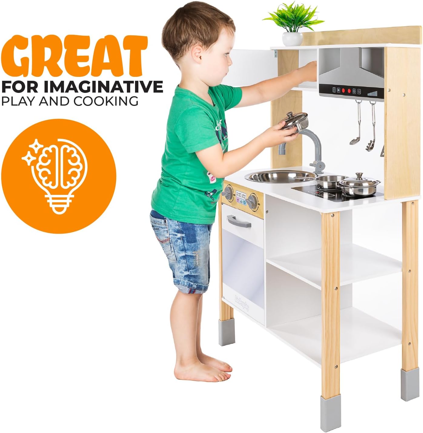 Cucina per Bambini in Legno Serie Green - immagine 4