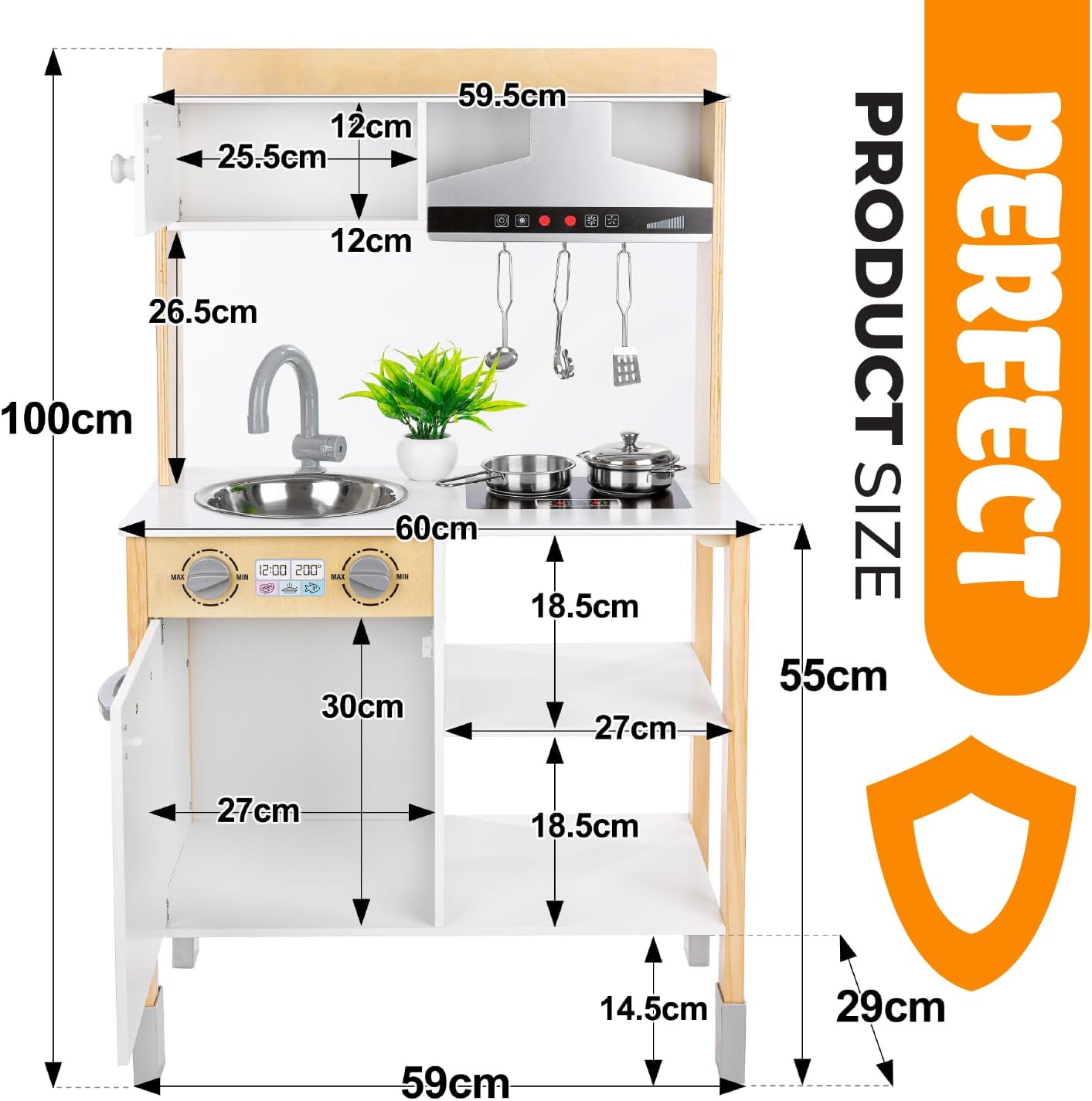 Cucina per Bambini in Legno Serie Green - immagine 5