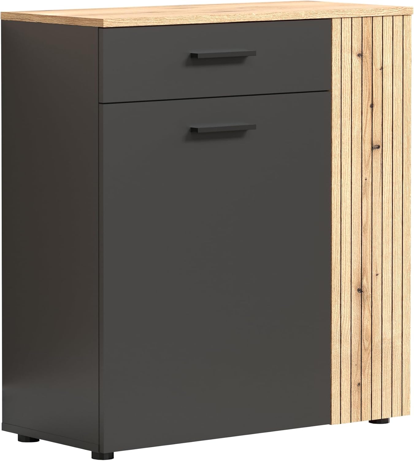 Calicosy Buffet Haut 2 Portes et 1 tiroir L80 cm - Esteban