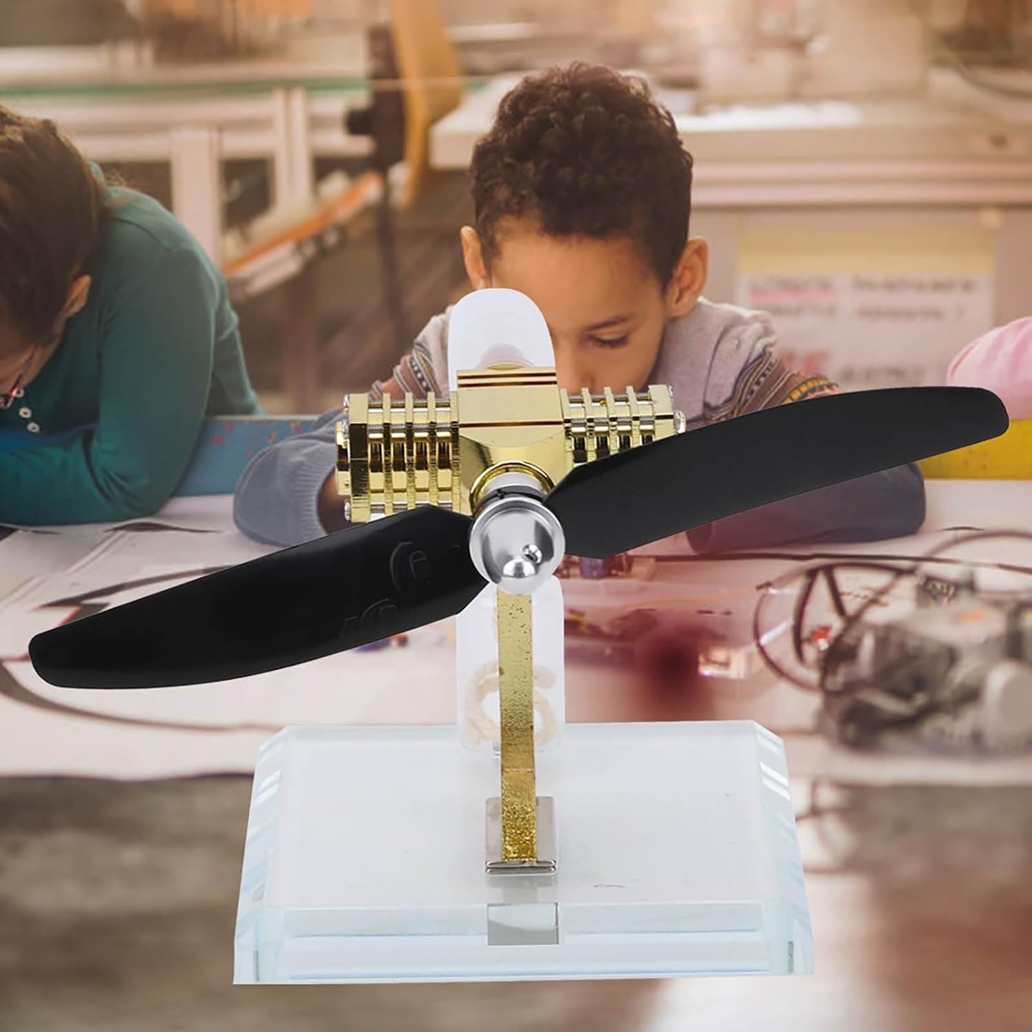 Hiraith Modello Motore Stirling Ad Aria Calda Aereo - immagine 1