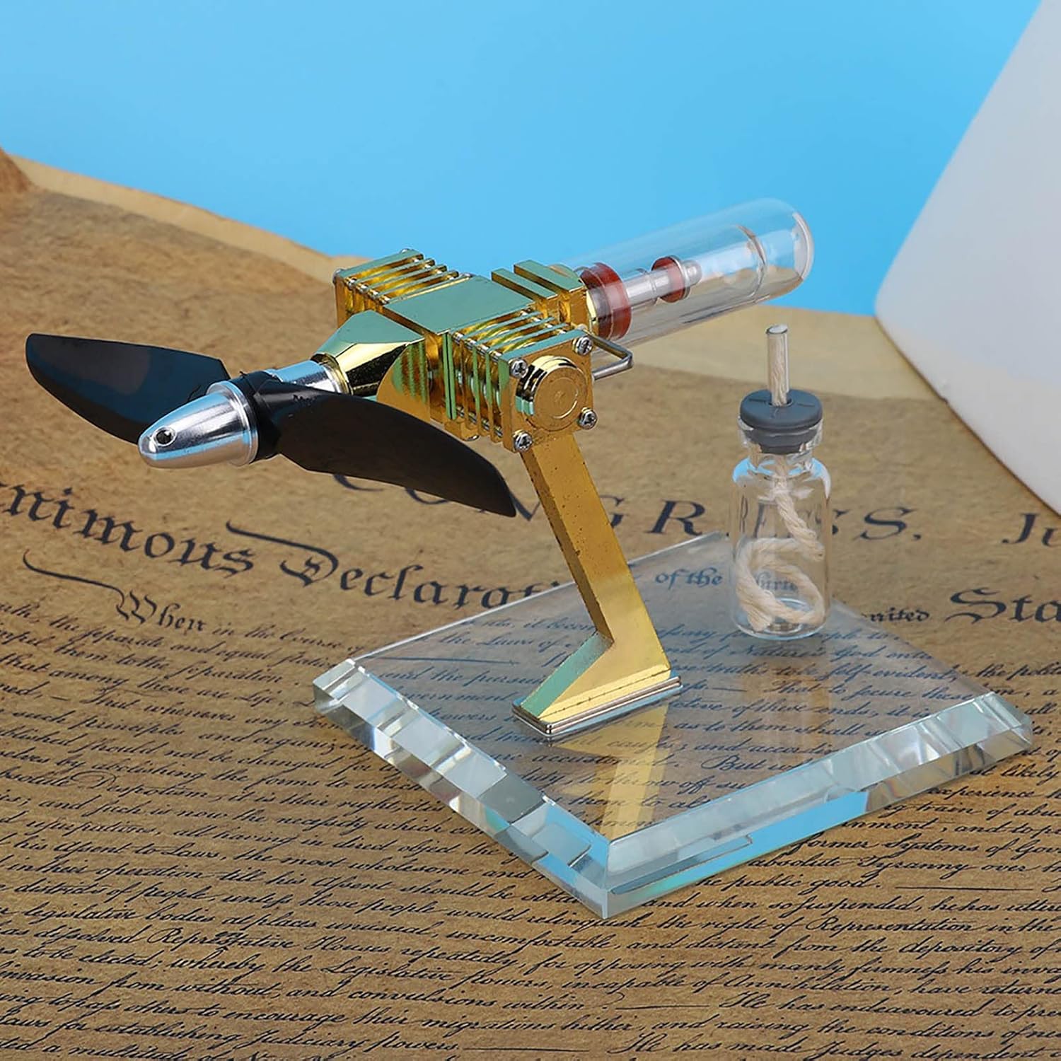 Hiraith Modello Motore Stirling Ad Aria Calda Aereo - immagine 2