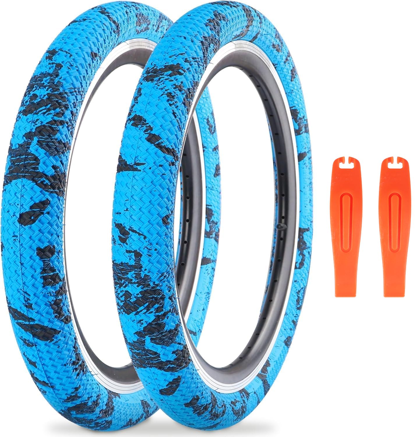 Zukka 2 Pneumatici Bici 20x2.10 (30 TPI) con 2 Camere d'aria