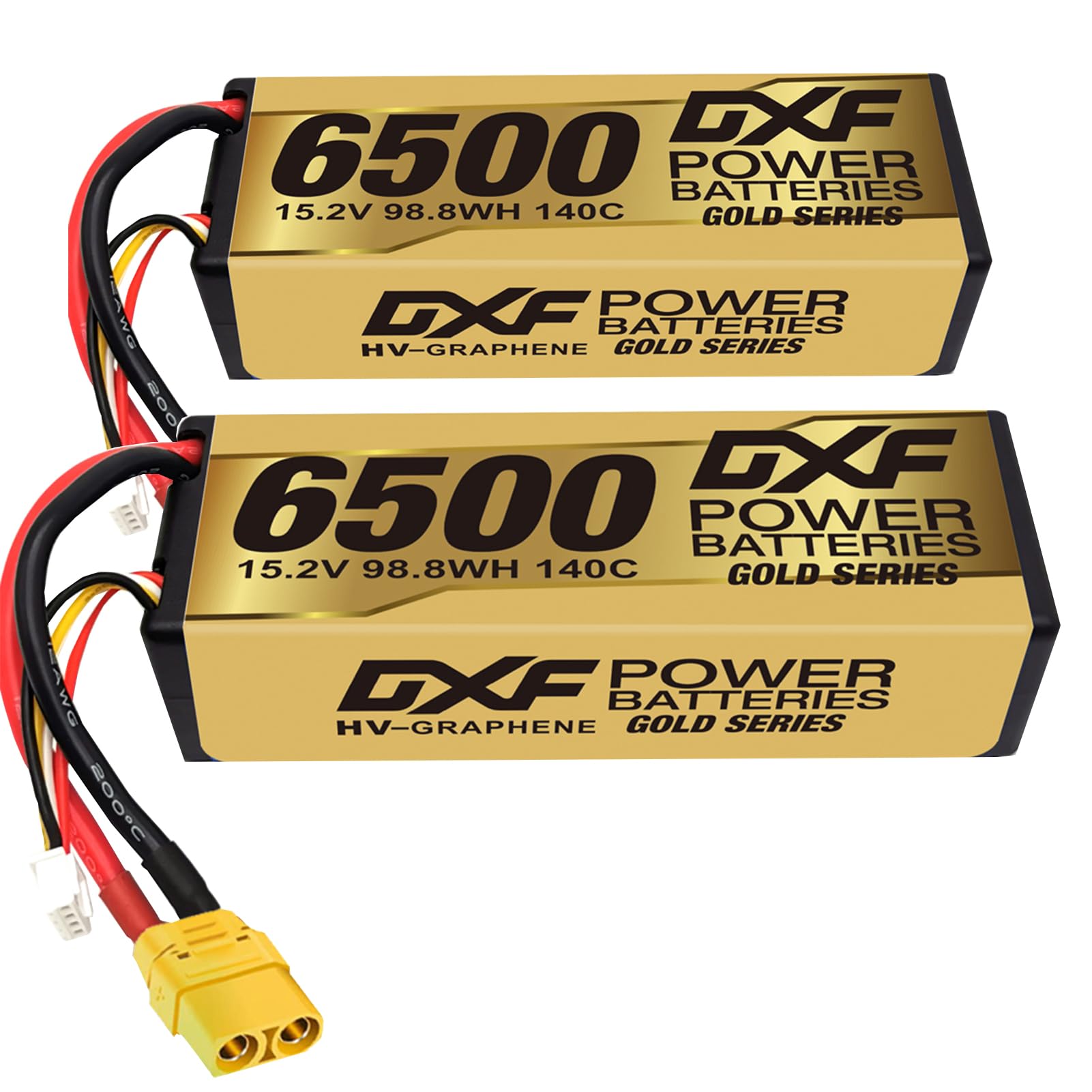 Dxf Batteria Lipo High Voltage 4S 6500mAh 140C (2PCS)