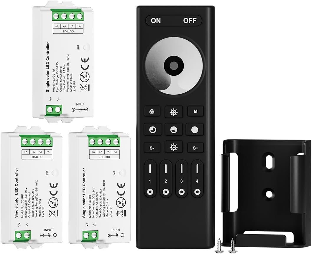 Btf-lighting Kit Dimmerabile FCOB 5050SMD con Telecomando RF - immagine 1