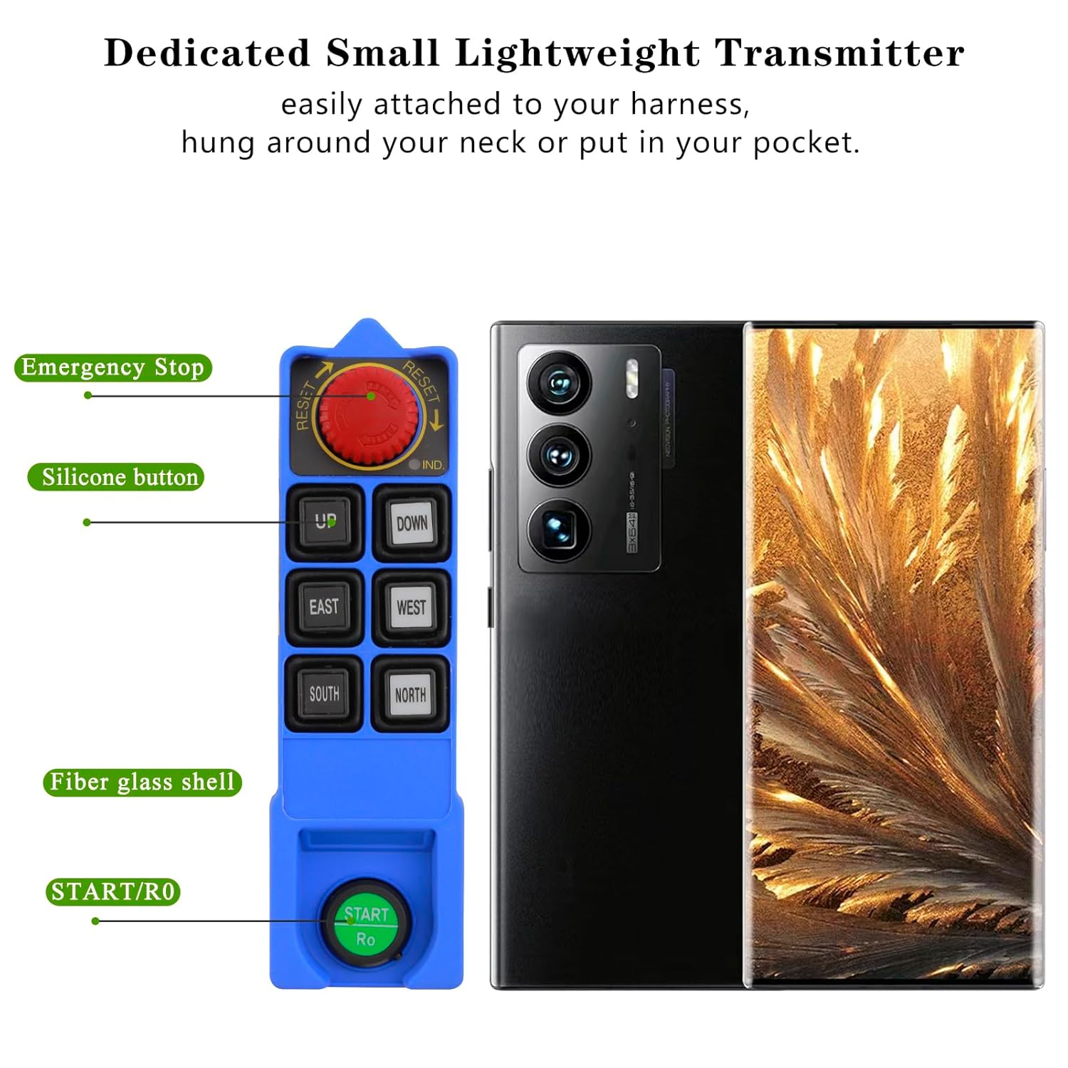 Telecomando Wireless 6 Canali per Gru Industriali - immagine 2