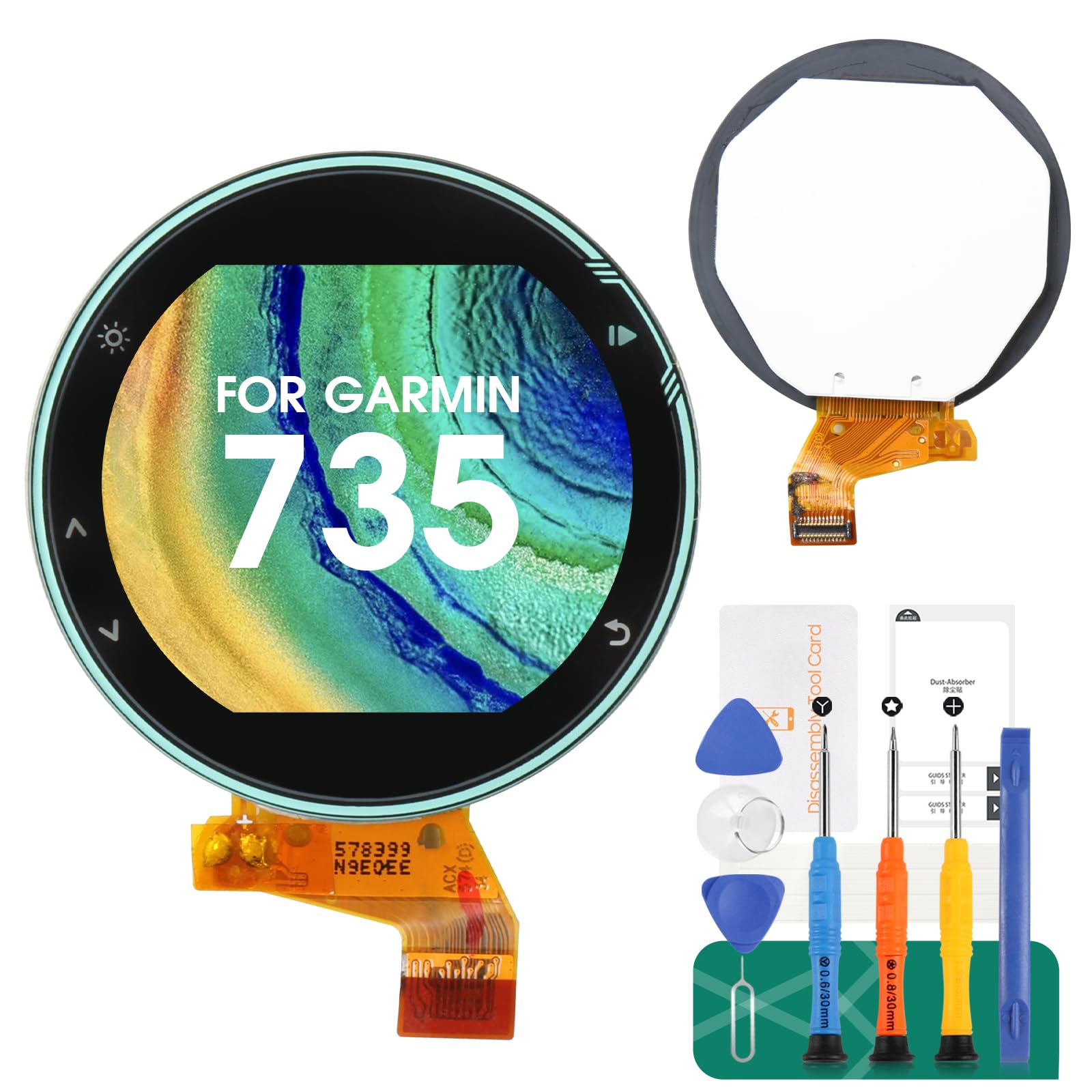 Schermo di ricambio per Garmin Forerunner 735