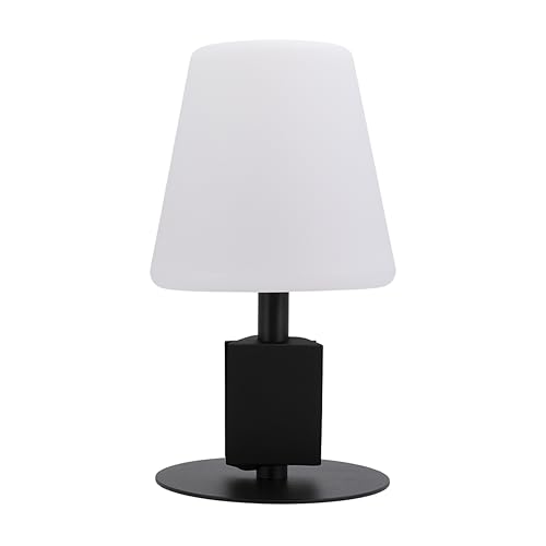 Securit - Lampada Tavolo LED Michelle, Bianco/Nero