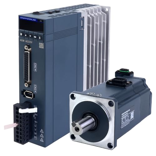 STEPPERONLINE Kit Servomotore AC A6 400W 3000rpm con Freno