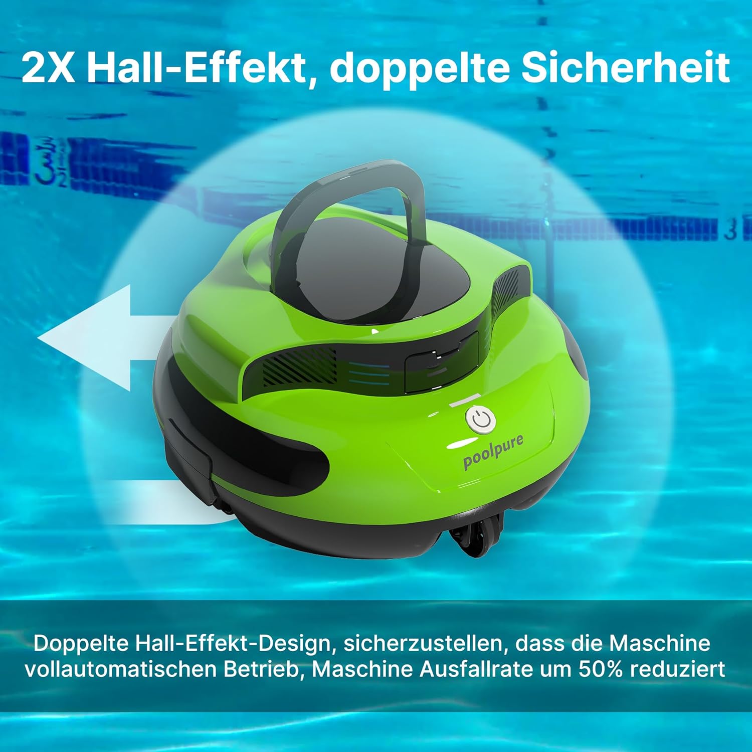 POOLPURE 2025 Pool Robot - Pulitore Piscina Wireless - immagine 7