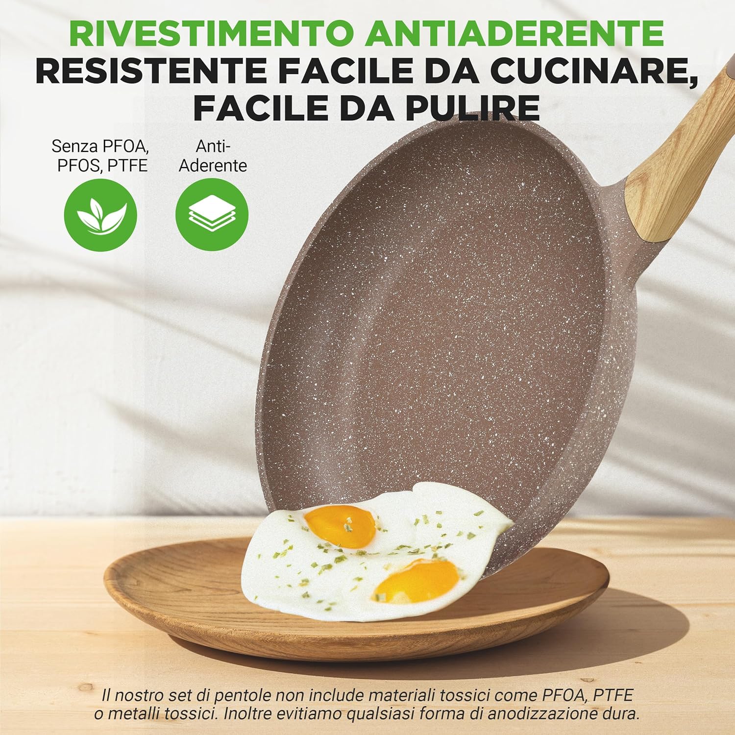 Nutrichef Set 22 Pezzi Pentole e Teglie Antiaderenti - immagine 3