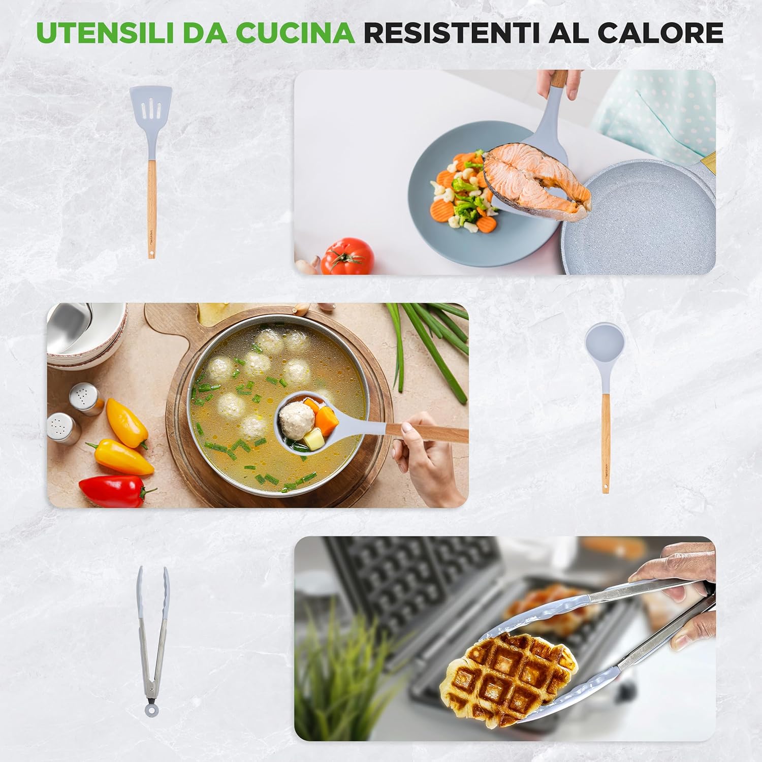 Nutrichef Set 22 Pezzi Pentole e Teglie Antiaderenti - immagine 5