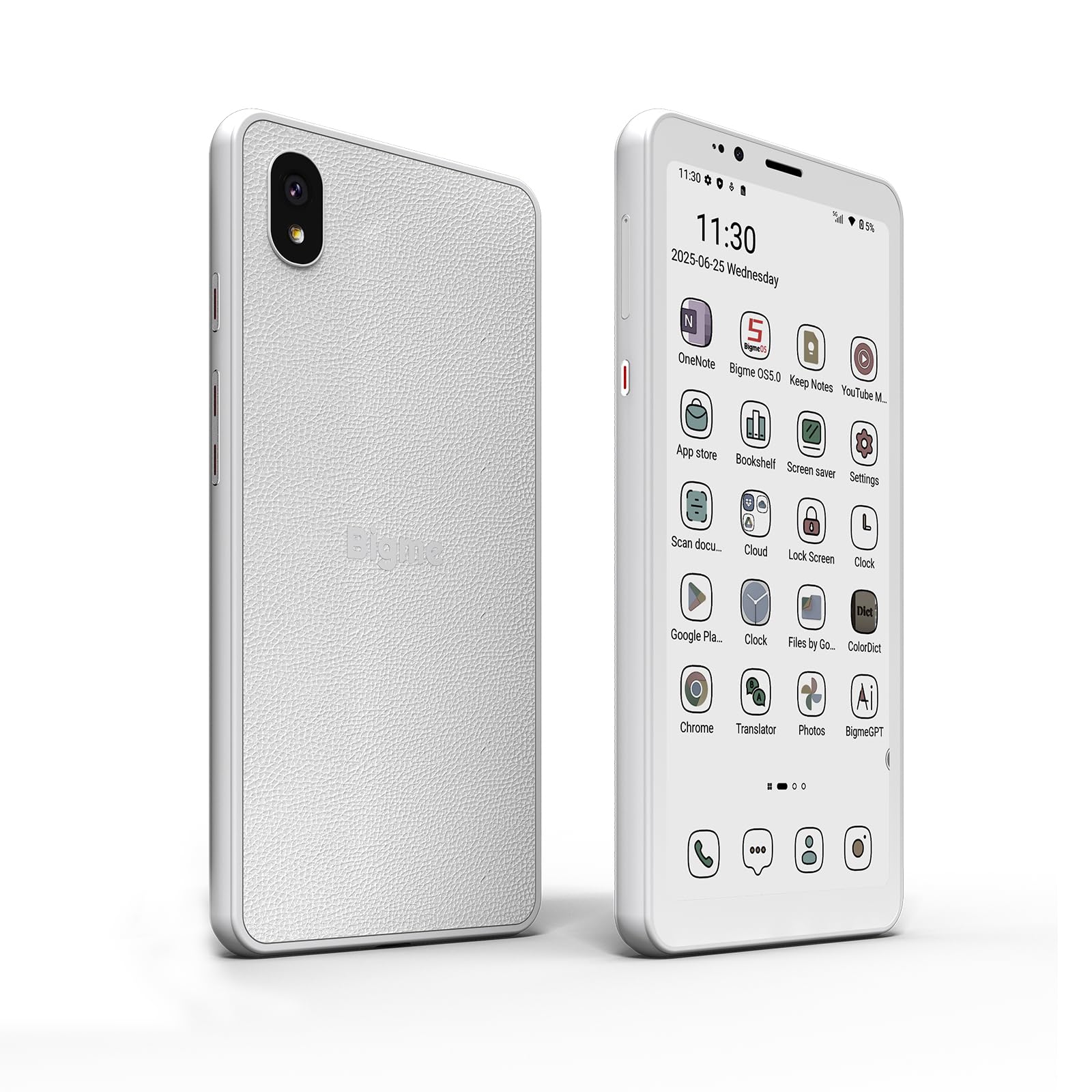 Bigme HiBreakS Color Epaper Smartphone 5,84" Android 14, Bianco