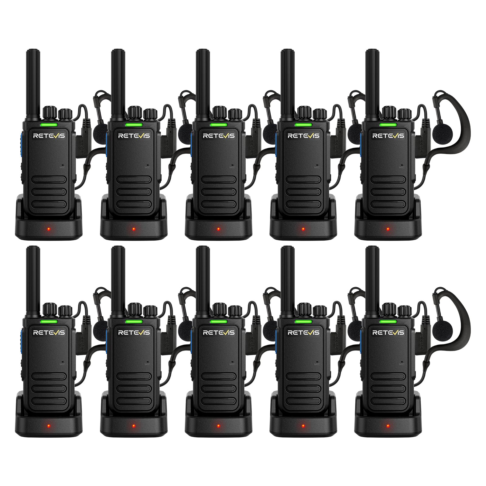 Retevis B64 Radio Bidirezionale PMR446 (10 Confezioni)