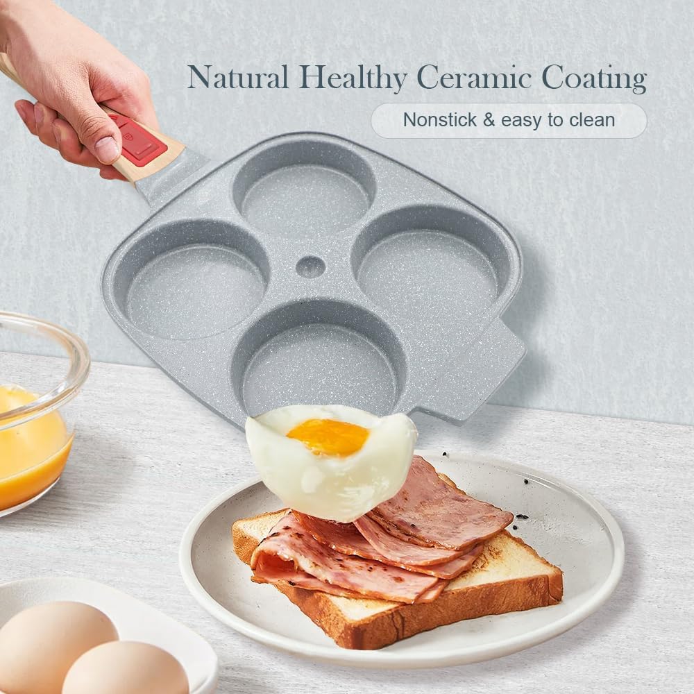 Padella Pancake con Rivestimento in Ceramica - Blu - immagine 2