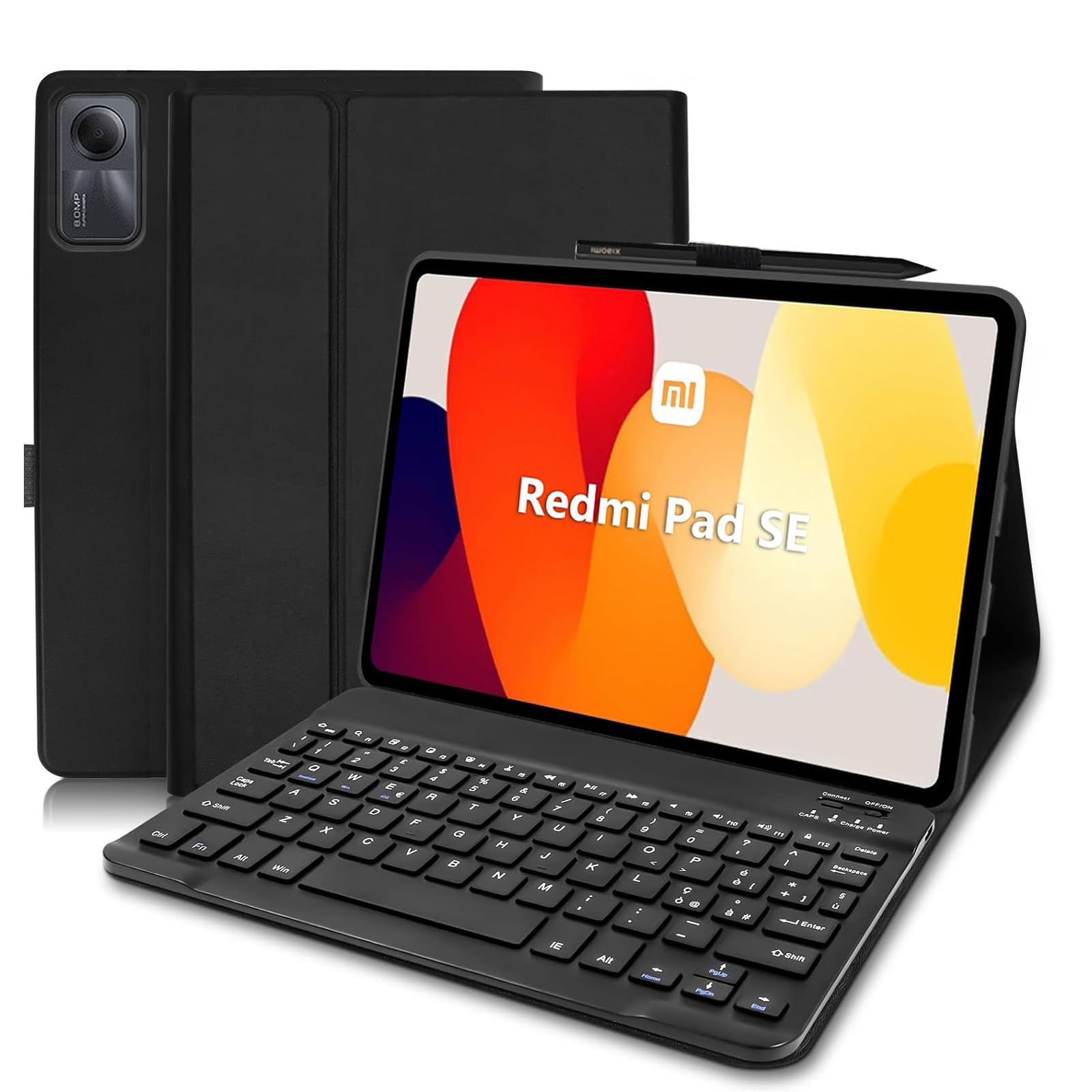 COEZFE Custodia con Tastiera Bluetooth per Xiaomi Redmi Pad SE 11"
