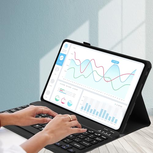 COEZFE Custodia con Tastiera Bluetooth per Xiaomi Redmi Pad SE 11" - immagine 3