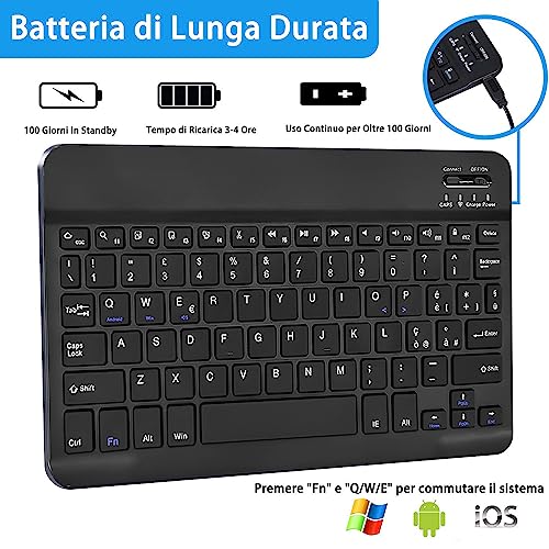 COEZFE Custodia con Tastiera Bluetooth per Xiaomi Redmi Pad SE 11" - immagine 5