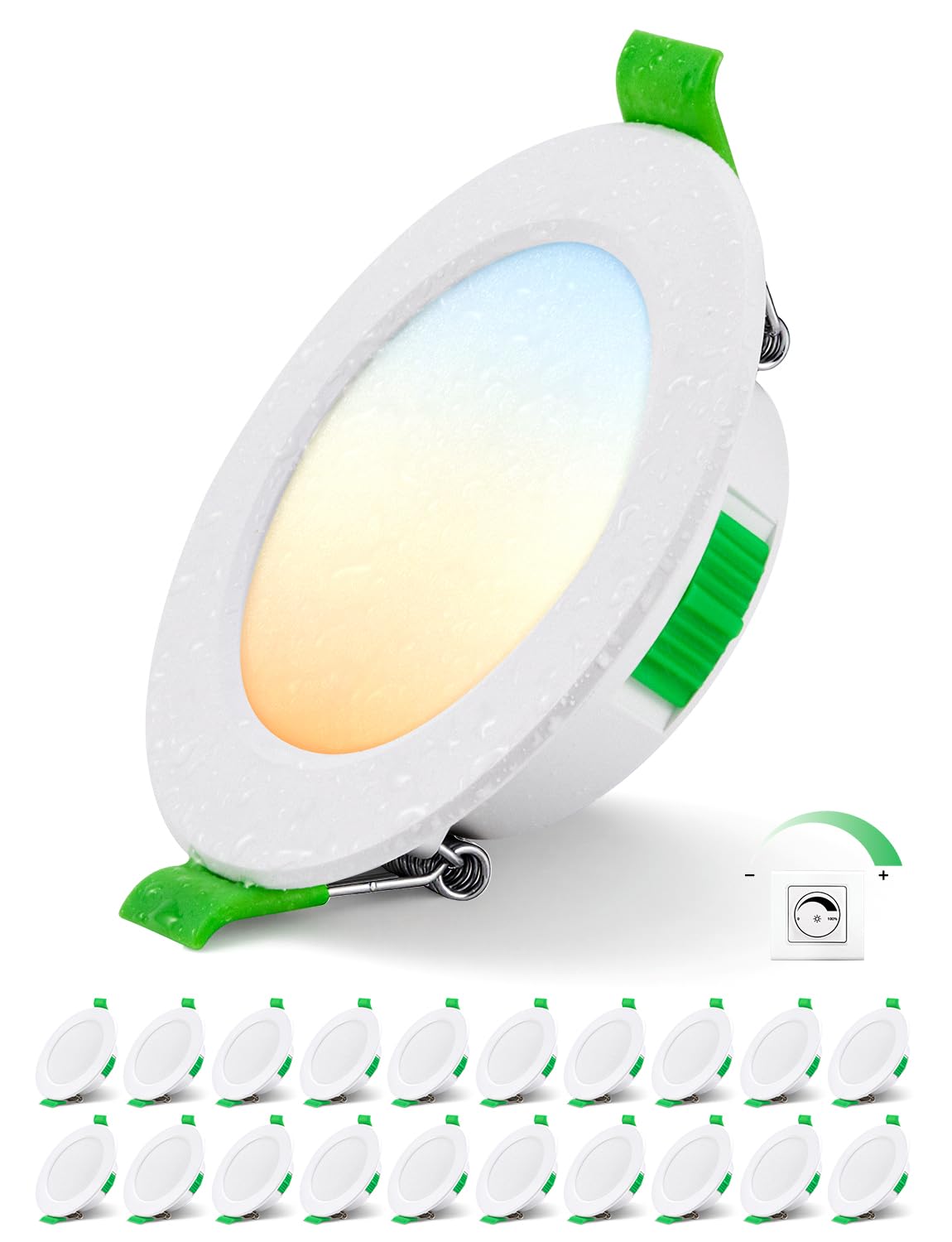 Bojim Faretti LED Incasso Dimmerabili 5W, Set 20