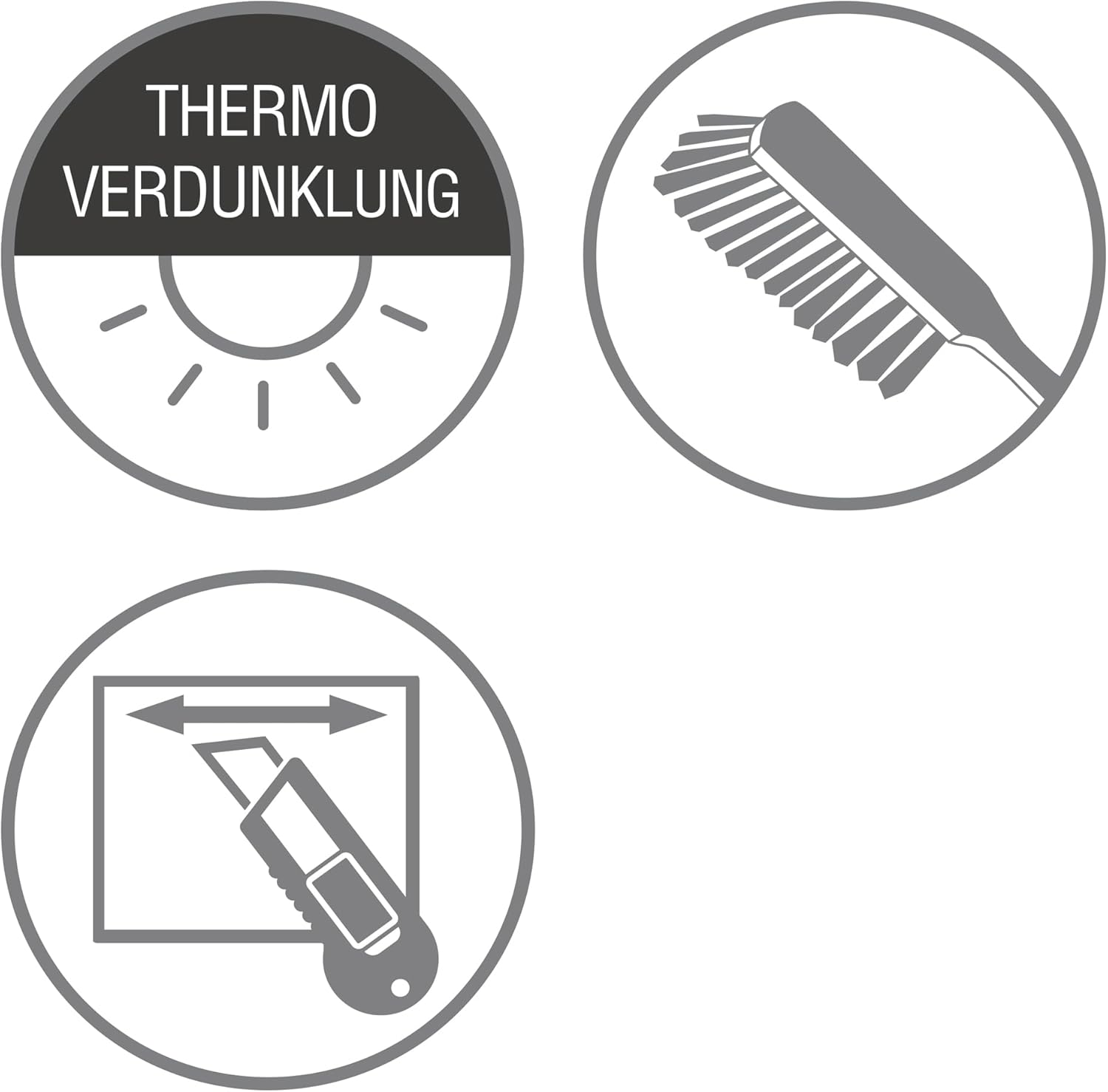 Gardinia EASYFIX Tenda a Rullo Termica Opaca, Grigio 100x150cm - immagine 11