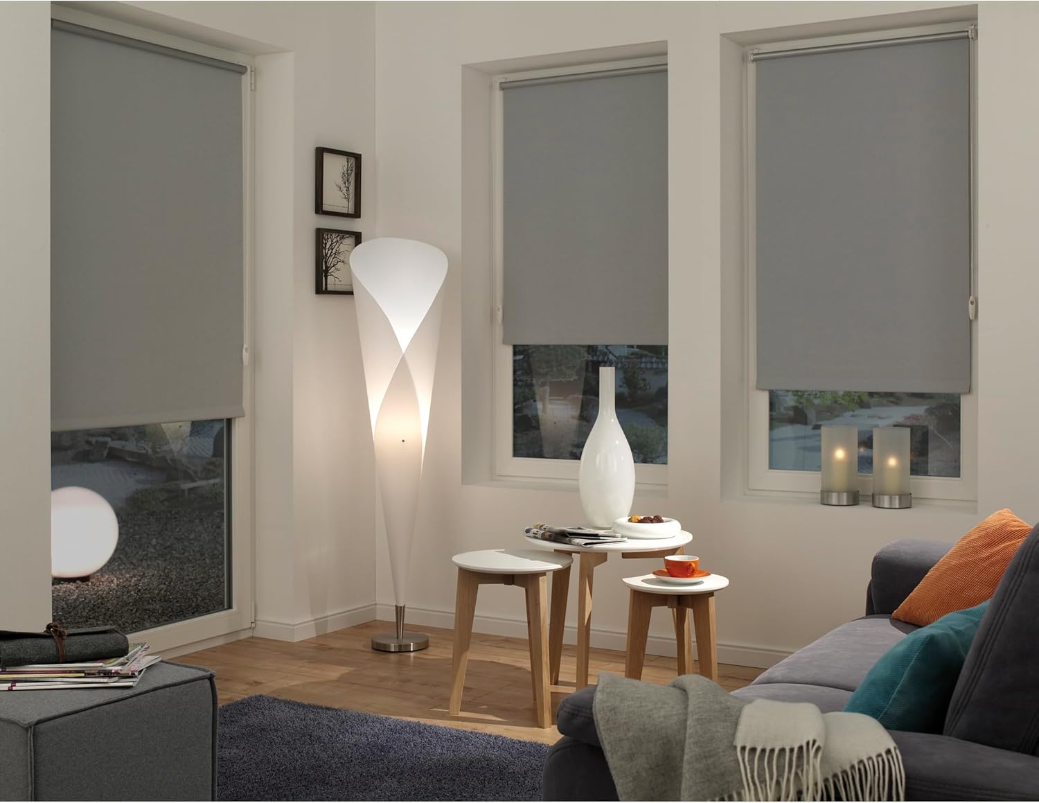 Gardinia EASYFIX Tenda a Rullo Termica Opaca, Grigio 100x150cm - immagine 2