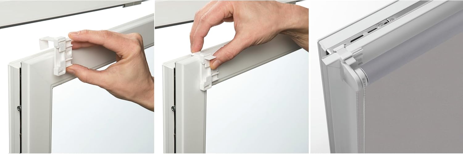 Gardinia EASYFIX Tenda a Rullo Termica Opaca, Grigio 100x150cm - immagine 7