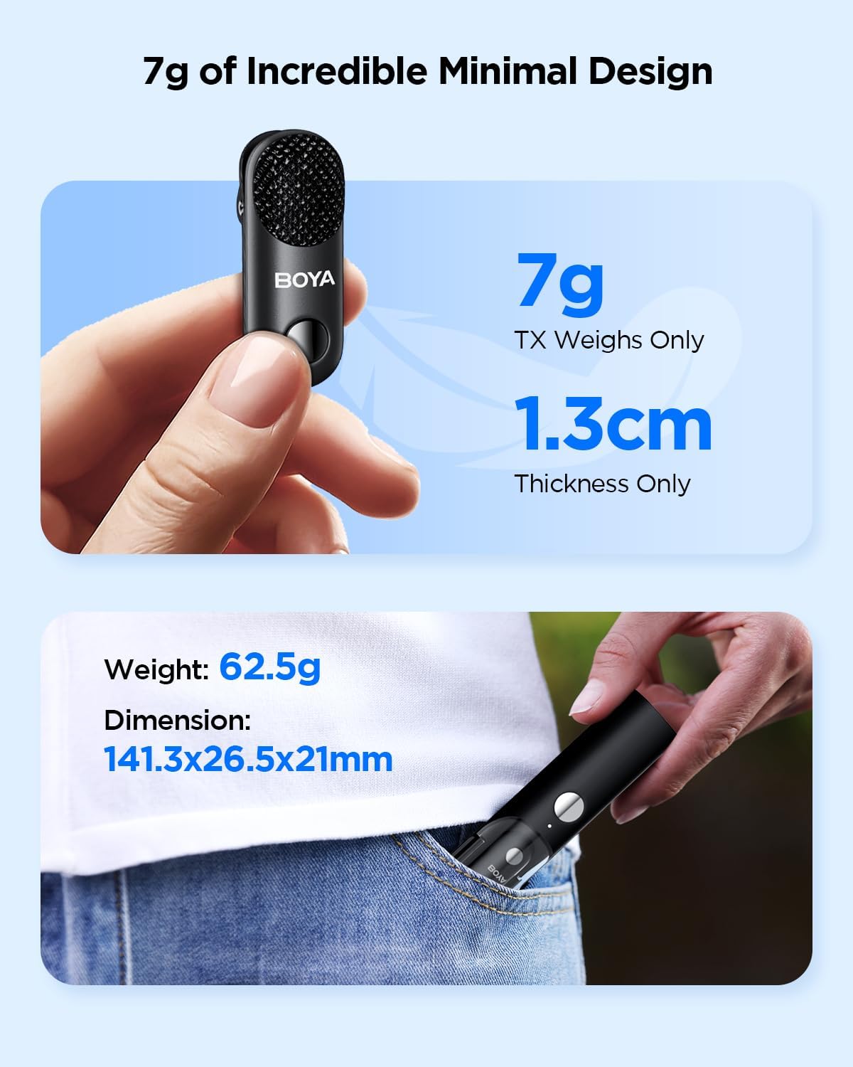 Boya Magic 4 in 1 Mini Microfono Wireless (2TX+1RX) - immagine 4