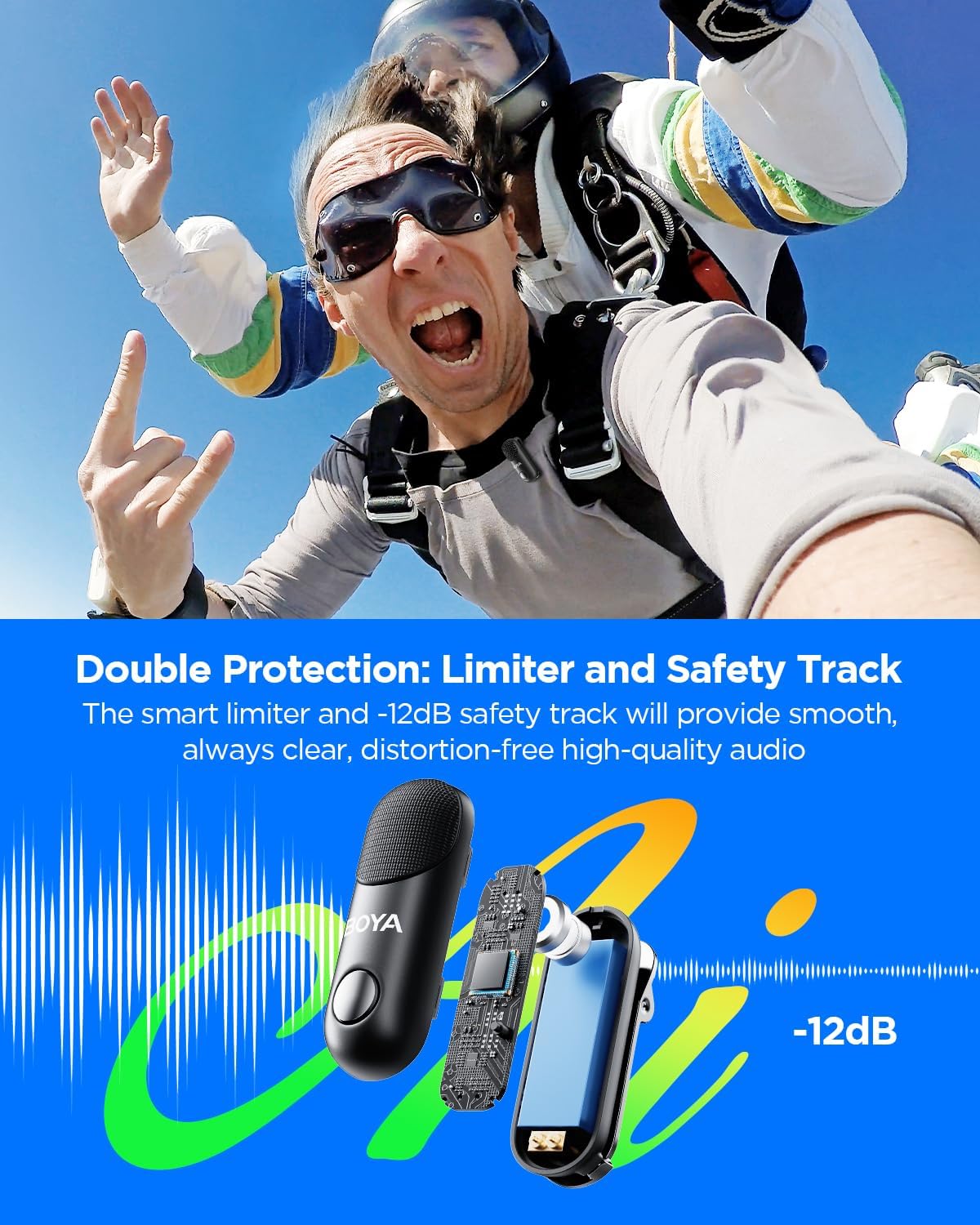 Boya Magic 4 in 1 Mini Microfono Wireless (2TX+1RX) - immagine 5