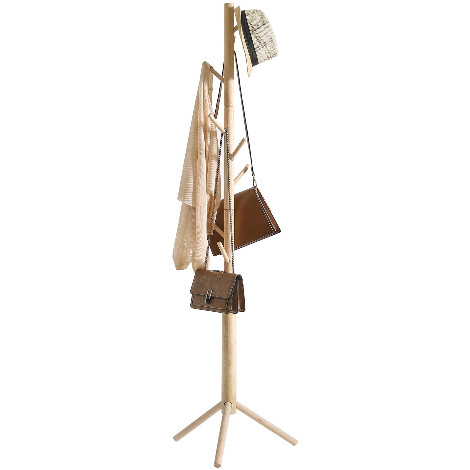 Ymyny Appendiabiti Albero 8 Ganci, Colore Naturale