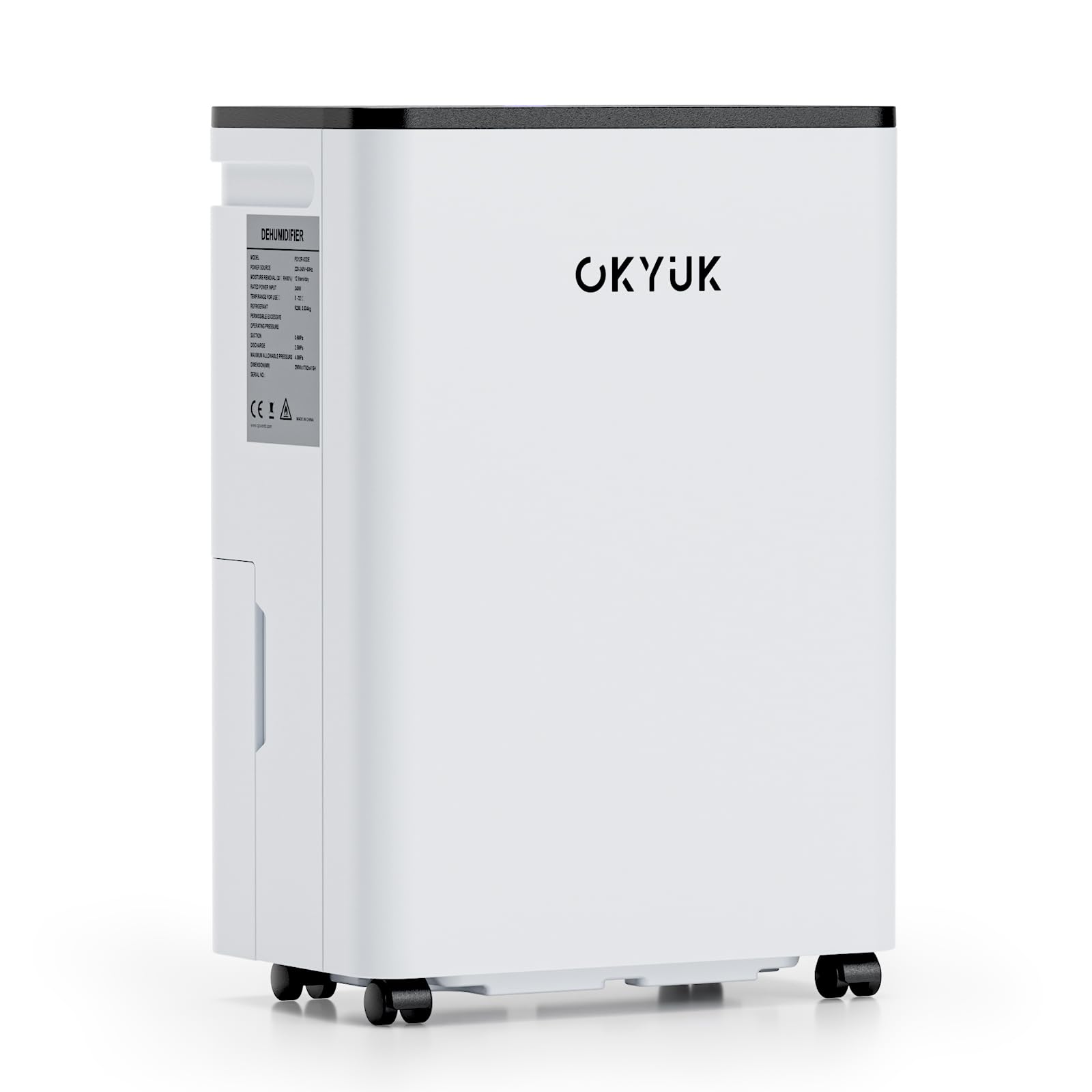 Okyuk Deumidificatore Casa 12L per 40m², Bianco