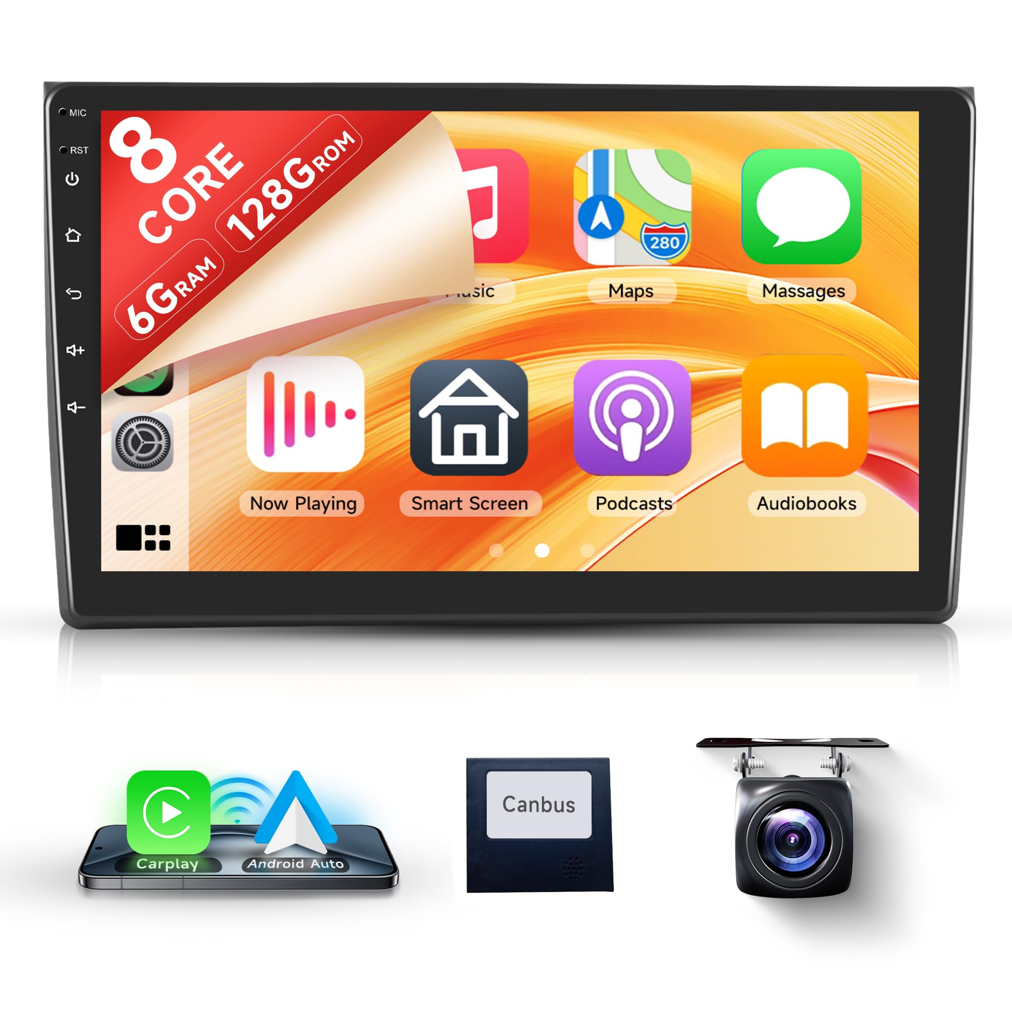 Autoradio Android 8 Core 9" per Audi A4 S4 RS4 B6 B7