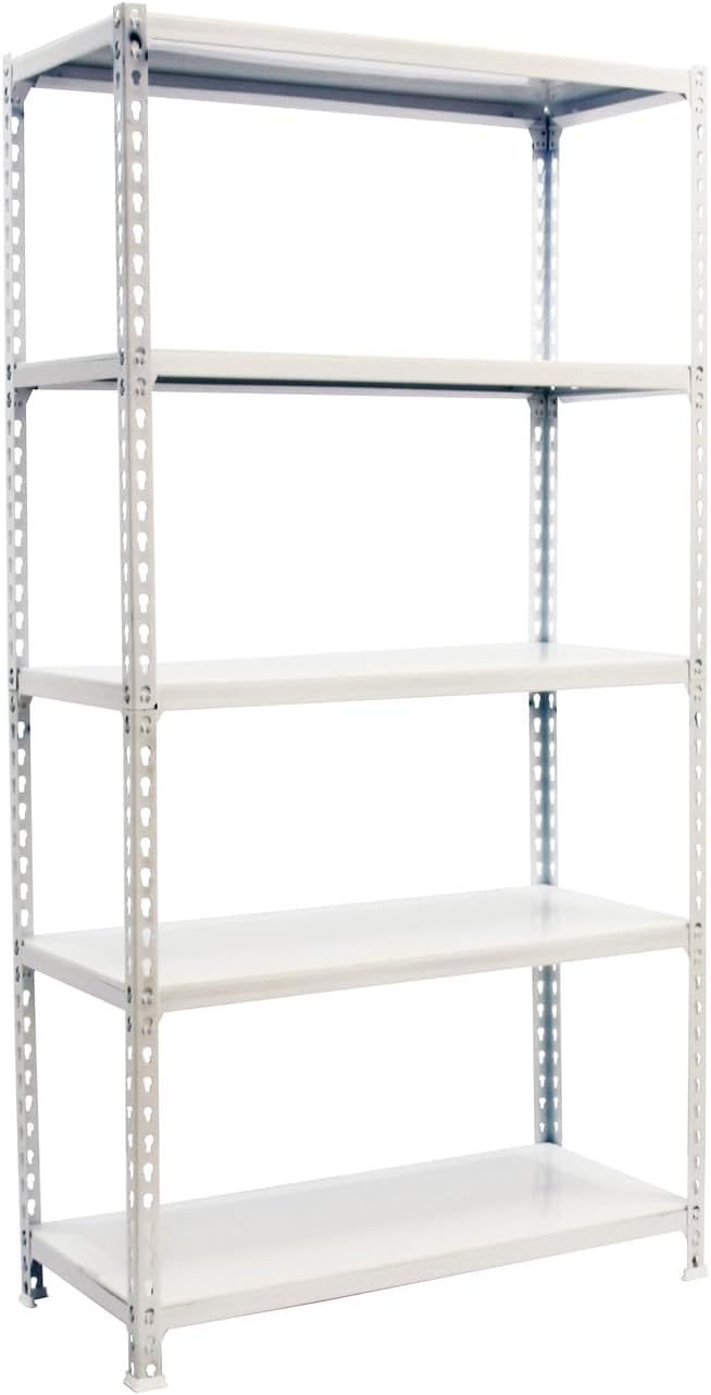 Simon Rack Scaffale Metallo Garage 5 Ripiani, Bianco - immagine 1
