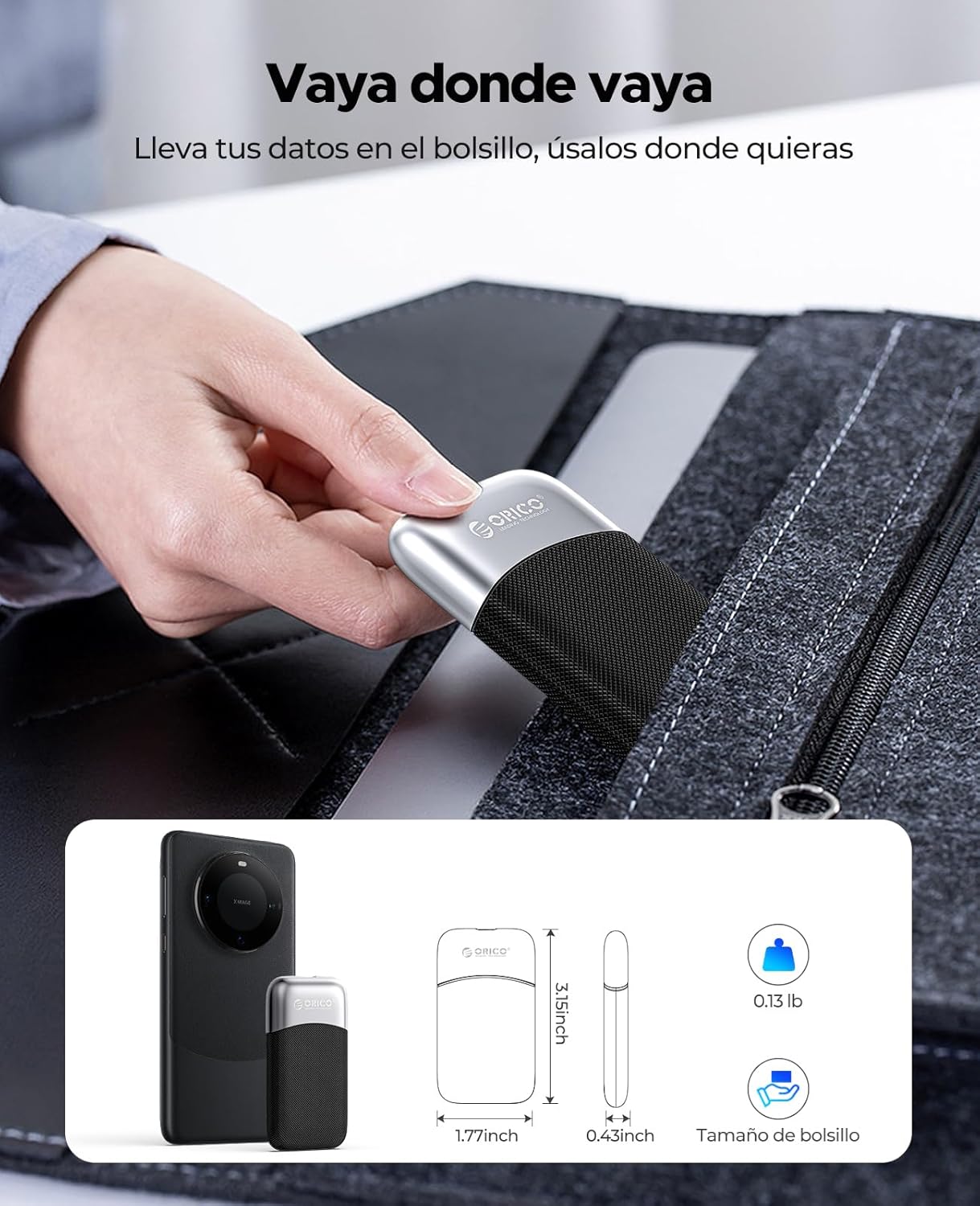 Orico 1TB SSD Esterno Portatile USB 3.2 Gen 2x2 - immagine 5