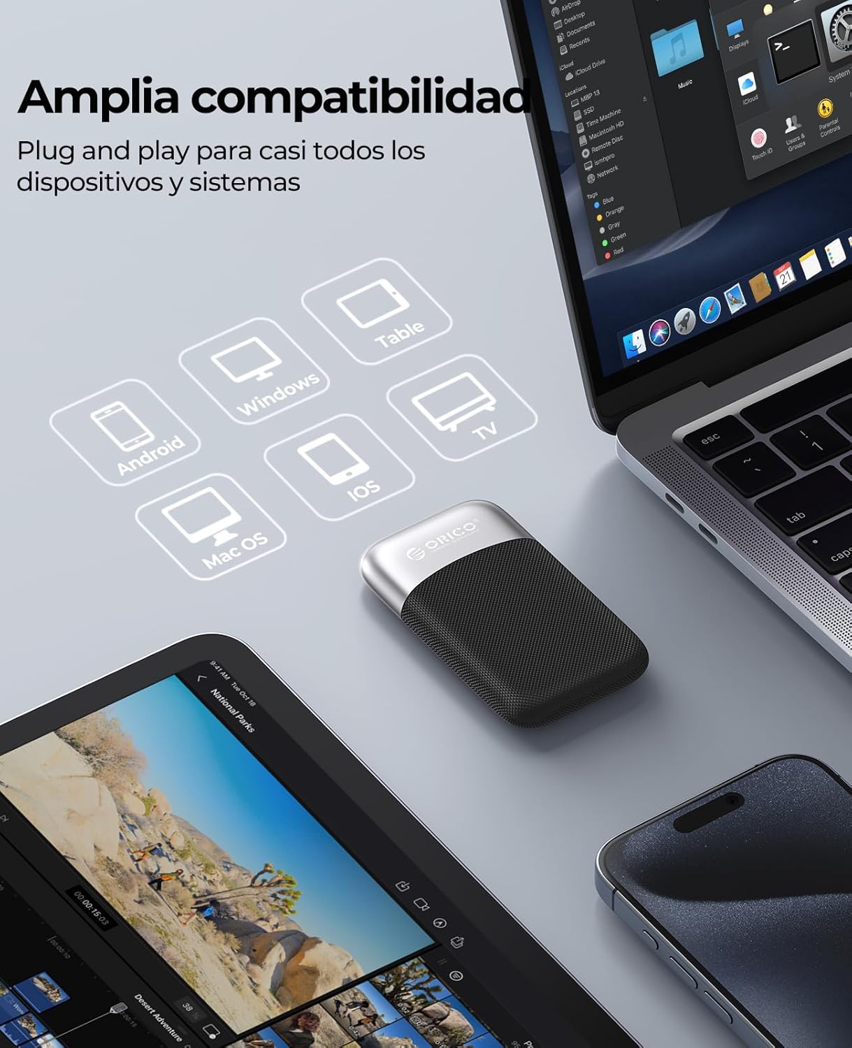 Orico 1TB SSD Esterno Portatile USB 3.2 Gen 2x2 - immagine 7