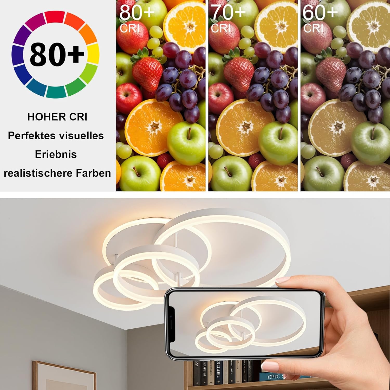 Lampada da Soffitto a LED Dimmerabile 48W 4800lm - immagine 3