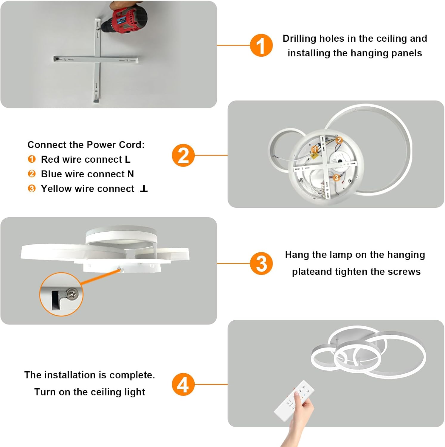 Lampada da Soffitto a LED Dimmerabile 48W 4800lm - immagine 8