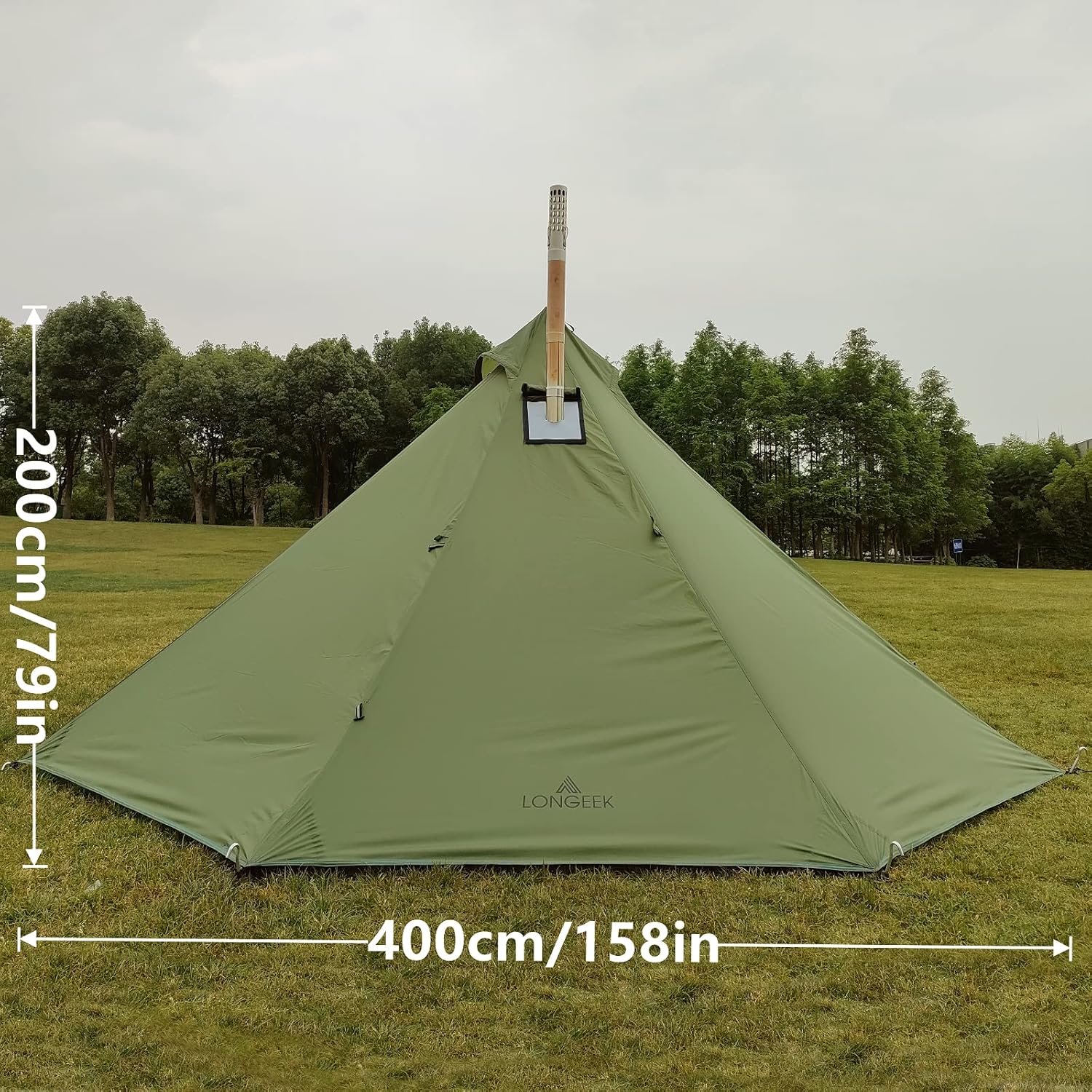 Longeek Teepee Tenda Campeggio 1-4 Persone - immagine 3