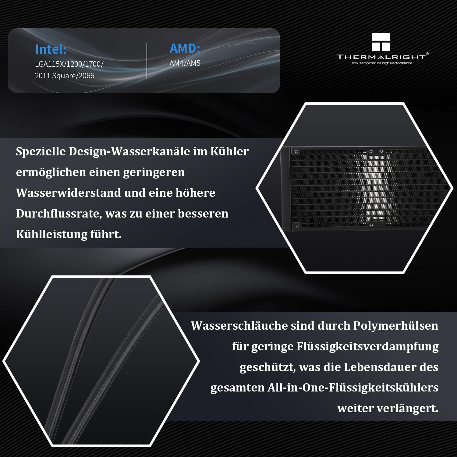 Thermalright AQUA ELITE 240 ARGB V2 - Raffreddatore CPU - immagine 3