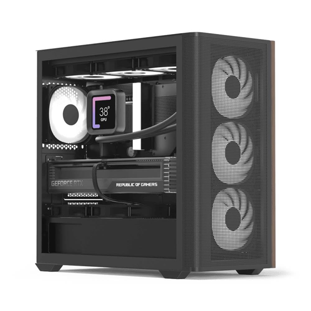Aerocool D301A Mid-Tower Case Gaming PC con 4 Ventole RGB