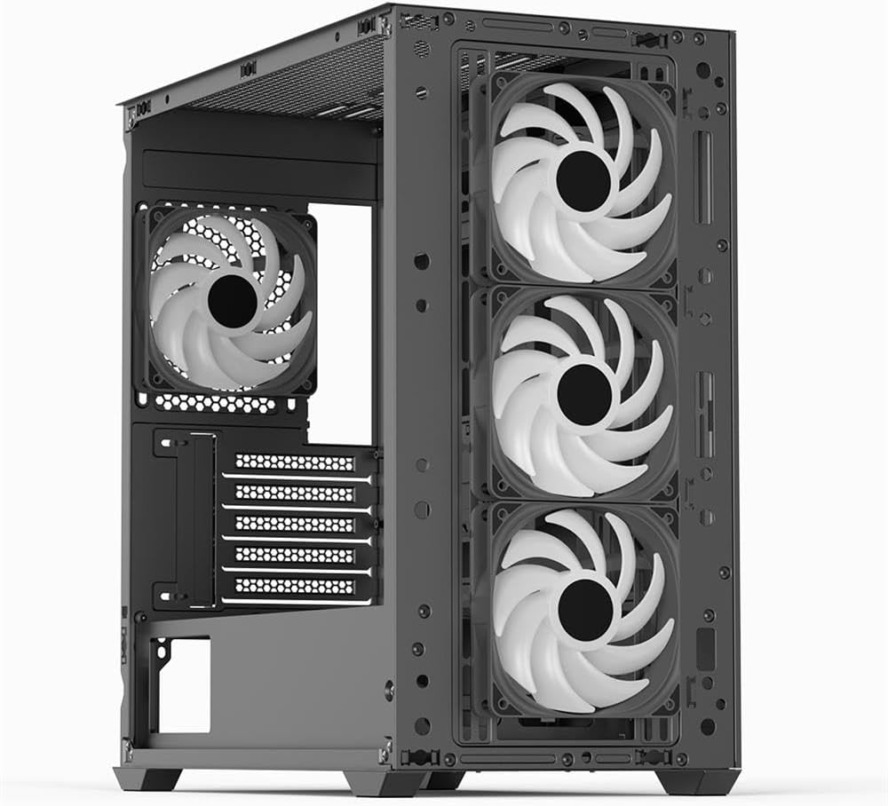 Aerocool D301A Mid-Tower Case Gaming PC con 4 Ventole RGB - immagine 5