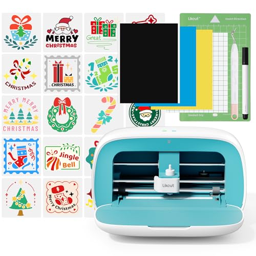 Glee S501 Plotter da Taglio, Taglierina portatile per biglietti personalizzati, decorazioni ed etichette, Blu