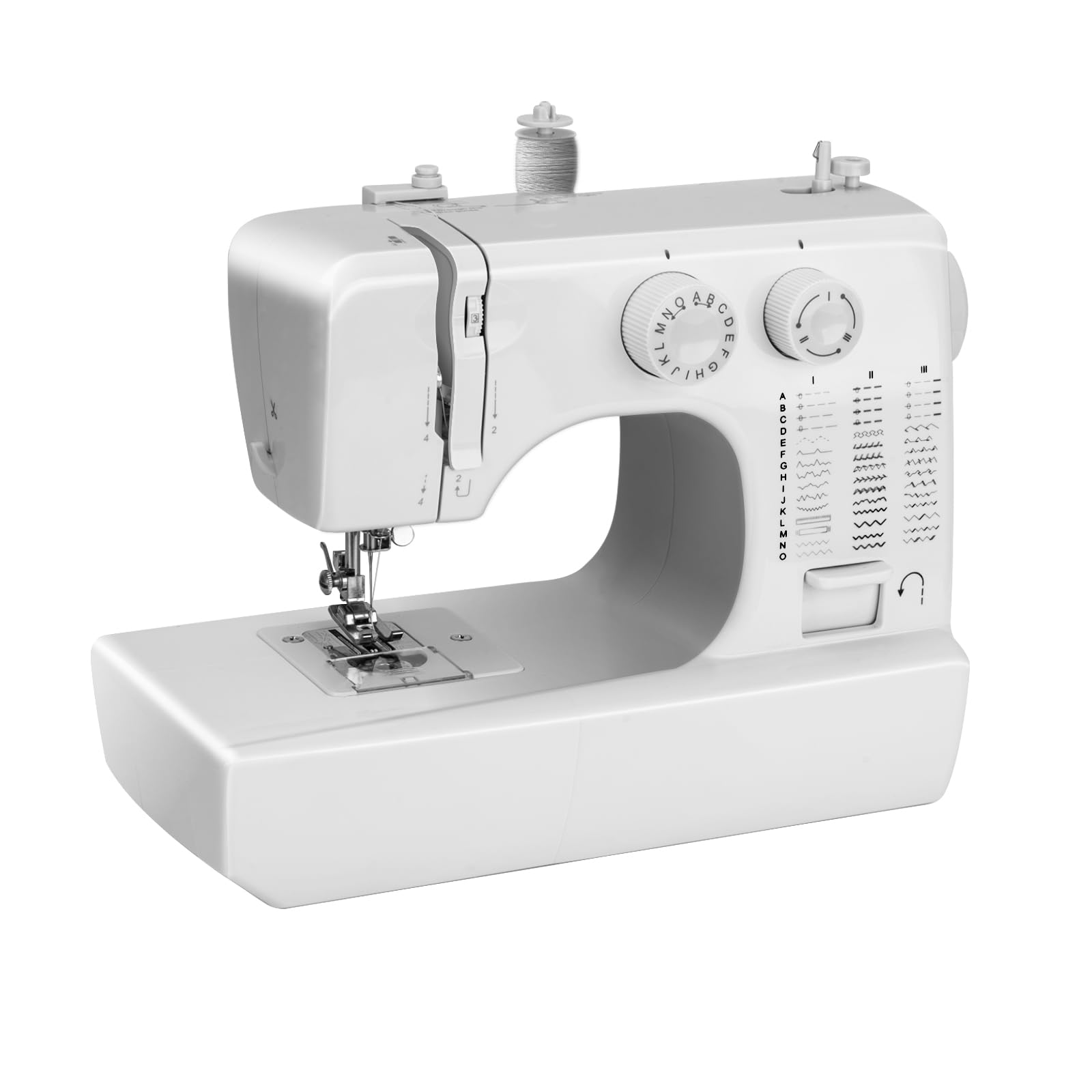 Macchina da Cucire 45 Punti con Luce LED e Pedale