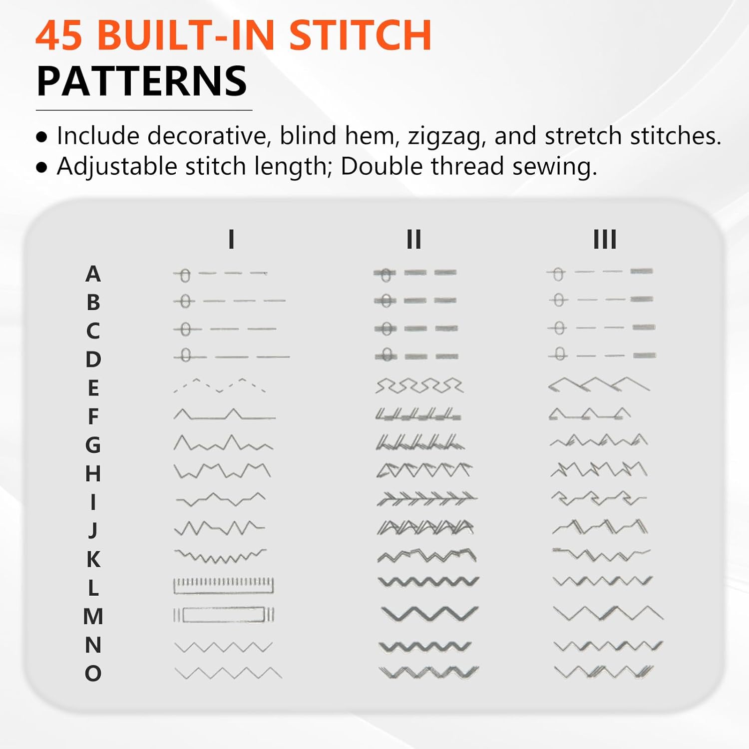 Macchina da Cucire 45 Punti con Luce LED e Pedale - immagine 3