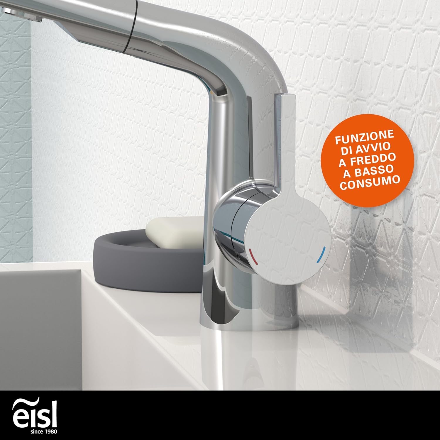 Eisl COOL NI075COCR - Rubinetto Bagno Lavabo Cromo - immagine 7